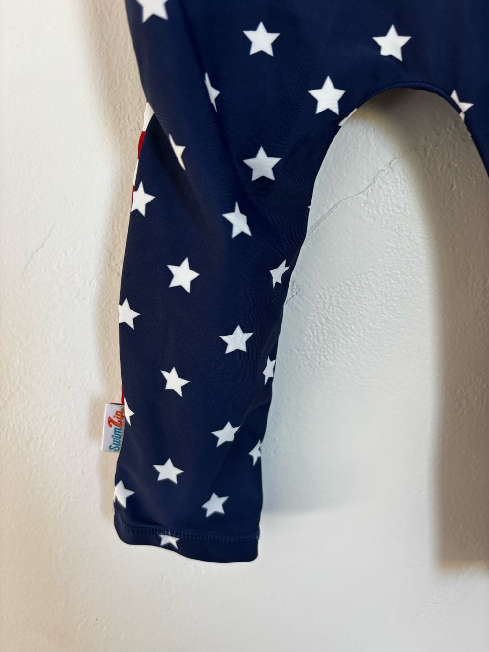 SwimZip Sunsuit - Long Sleeve Romper Swimsuit | "Americana" - Picture 4 of 5